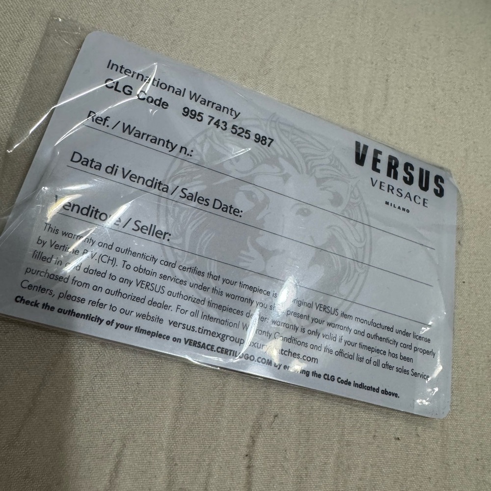 NWT Versus Versace Gold Watch with Black and Gold Dial - Picture 5 of 6